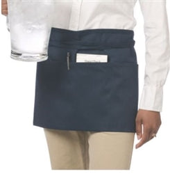 Chef Revival Waist Apron, Black, 3 Pockets - 605WAFH-BK