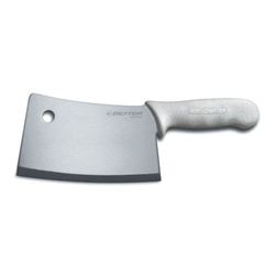 Cleaver 7" S/S Blade Poly Wht