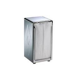 Dispensador de servilletas de 2 lados y alto de acero inoxidable