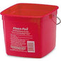 San Jamar Kleen-Pail, 3 qt, Plastic, Red - KP97RD