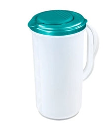 Sterilite 2qt Round Pitcher, Blue Lid - 0482