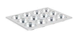 Molde para muffins, 12 tazas, 3-1/2 oz