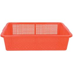 Colander Basket Rect Perf Plstc