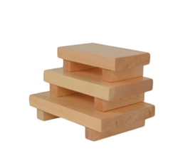 Wood Sushi Plate 7"x10-1/2"