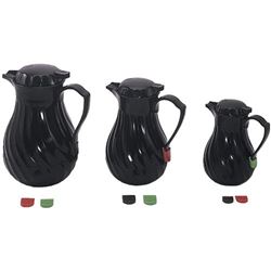 Update Intl. Beverage Server, 42 oz Swirl Pot Black - FB3022/40