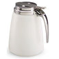 Vollrath Syrup Pourer, 48oz - White Polyethylene Jar, Chrome Top