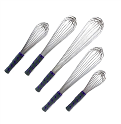 Látigo de piano Vollrath de 10" con mango de nailon morado - 47002