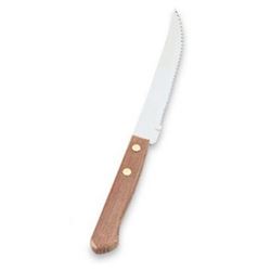 Vollrath Steak Knife, Economy, Wood Handle - CS1D