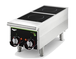 Vollrath Cayenne HD Induction Range, 2-Hob, 208-240v/50/60/1ph, 24 amps, cord with NEMA 6-30P - 912HIMC