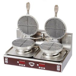 Wells Waffle Baker, Double Round - 120V - WB-2E